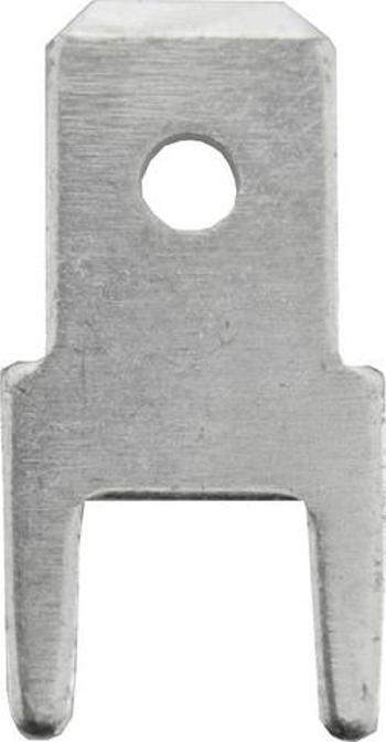 Faston zástrčka Vogt Verbindungstechnik 3825l05.68 4.8 mm x 0.5 mm, 180 °, bez izolace, kov, 100 ks