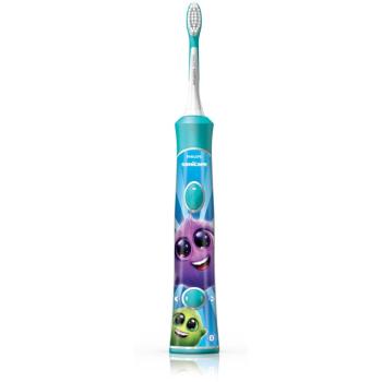 Philips Sonicare For Kids 3+ HX6322/04 sonický elektrický zubní kartáček pro děti s Bluetooth Aqua