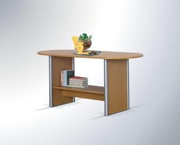 Maridex Konferenční stolek owalna LUX Maridex 123/58/60 Barva: orech-svetly
