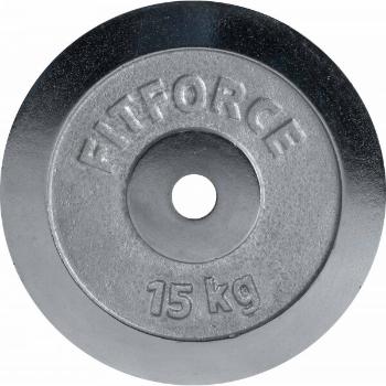 Fitforce PLC 15KG 30MM Kotoučové závaží, stříbrná, velikost 15 KG