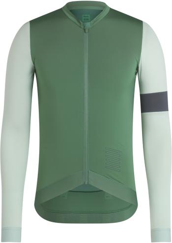 Rapha Pro Team Long Sleeve Training Jersey - dark green/pale green XL