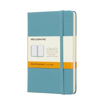Zápisník tvrdý linkovaný modrozelený S (192 stran)