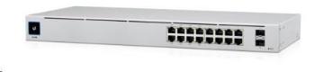 UBNT UniFi Switch USW-16-POE Gen2 [16xGigabit, 8x PoE out 42W, 802.3at/af, 2xSFP, 36Gbps]