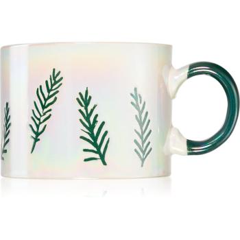 Paddywax Cypress & Fir Ceramic Mug White vonná svíčka 226 g