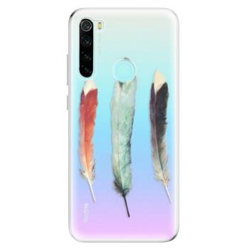 Odolné silikonové pouzdro iSaprio - Three Feathers - Xiaomi Redmi Note 8