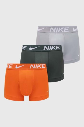 Boxerky Nike 3-pack pánské, oranžová barva