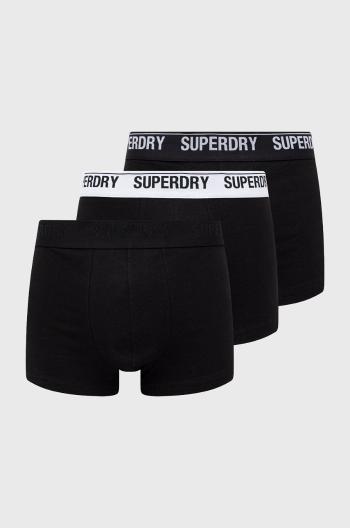 Boxerky Superdry pánské, černá barva