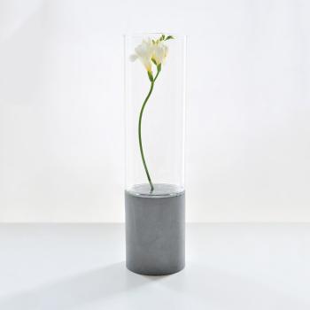 Váza Abha L – světle šedá