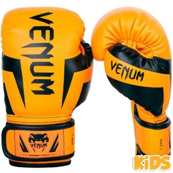 Venum ELITE BOXING GLOVES KIDS - EXCLUSIVE FLUO Dětské boxerské rukavice, oranžová, velikost S