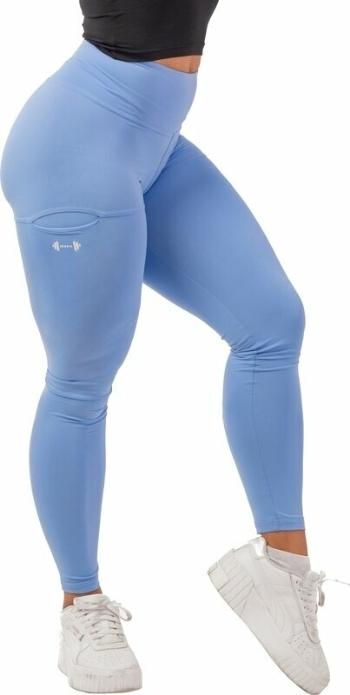 Nebbia Active High-Waist Smart Pocket Leggings Light Blue XS Fitness kalhoty