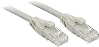 Síťový kabel RJ45 LINDY 45406, CAT 6, U/UTP, 7.50 m, šedá