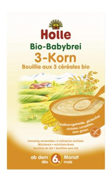 Holle Bio 3zrnná kaše 250 g