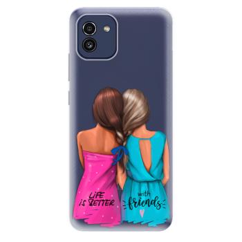 Odolné silikonové pouzdro iSaprio - Best Friends - Samsung Galaxy A03