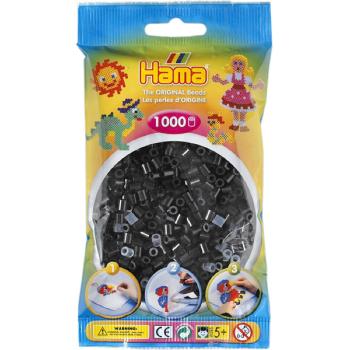 Hama H207-18 Zažehlovací korálky Midi černé 1000 ks