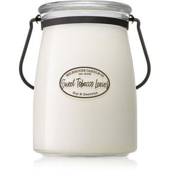 Milkhouse Candle Co. Creamery Sweet Tobacco Leaves vonná svíčka Butter Jar 624 g