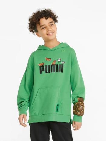 Puma Puma x Minecraft Mikina dětská Zelená