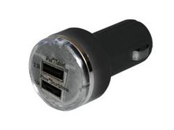 USB nabíječka do autozásuvky Eufab, 16551, 2x USB, 12 V ⇔ 5 V/24 V ⇔ 5 V, 2,1 A