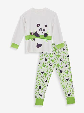 Dedoles Panda a Bambus Pyžamo dětské Bílá