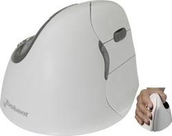 Optická ergonomická myš Evoluent VerticalMouse4 VM4RB Mac VM4RB, ergonomická, bílá, stříbrná