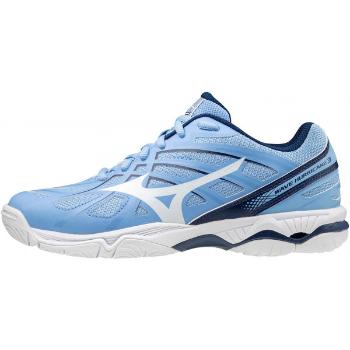 Mizuno WAVE HURRICANE 3 Dámská indoorová obuv, světle modrá, velikost 36.5