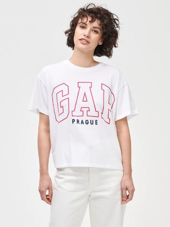 GAP Logo Prague Triko Bílá