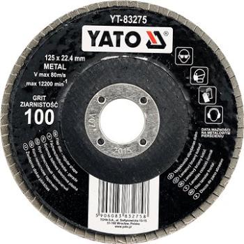 Yato Kotouč lamelový brusný na kov 125x22,4mm P36 (5906083832710)