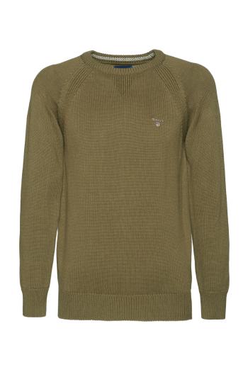 SVETR GANT CASUAL COTTON CREW zelená 122/128