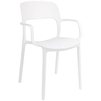 Židle Flexi s područkami bílá (IAI-1828)