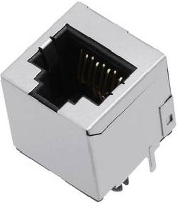 Zásuvka, vestavná vertikální encitech 3257-0009-01, RJ45 RJJS-88-141-E7V-058, kov, 1 ks