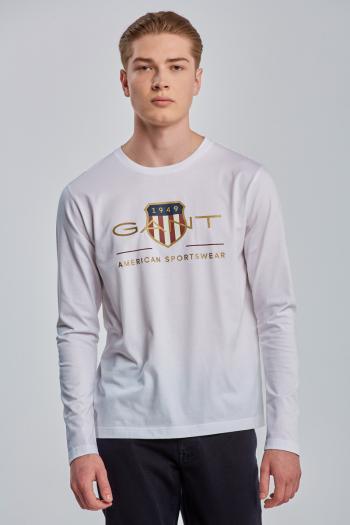 TRIČKO GANT ARCHIVE SHIELD LS T-SHIRT bílá 4XL