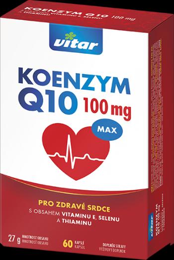 Vitar Koenzym Q10 Max 100 mg 60 kapslí