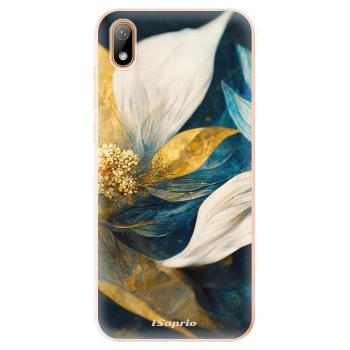 Odolné silikonové pouzdro iSaprio - Gold Petals - Huawei Y5 2019