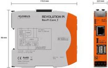 PLC řídicí modul Kunbus RevPi Core 3 PR100257, 12 V, 24 V