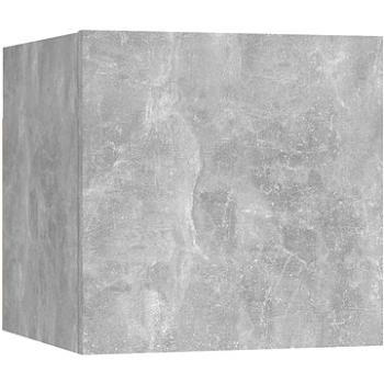 Noční stolek betonově šedý 30,5 × 30 × 30 cm dřevotříska (3079718)