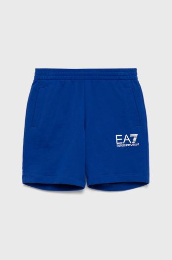 Dětské bavlněné šortky EA7 Emporio Armani nastavitelný pas