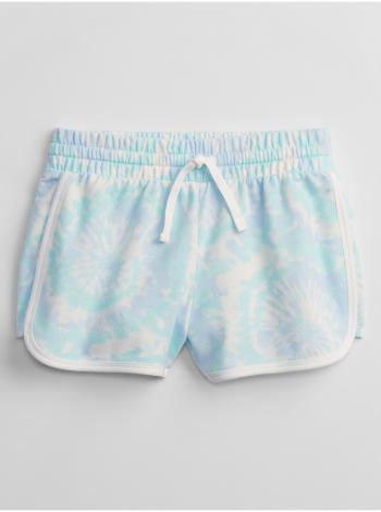 Modré holčičí dětské kraťasy graphic pull-on shorts