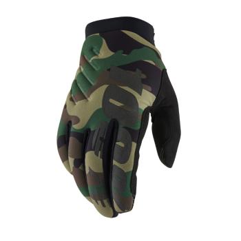 Pánské cyklo a motokrosové rukavice 100% Brisker camo/černá  XL