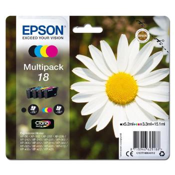 EPSON T1806 (C13T18064012) - originální cartridge, černá + barevná, 5,2ml/3x3,3ml
