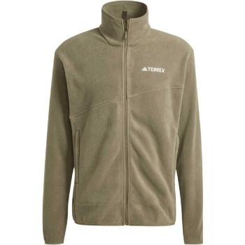 adidas TERREX MULTI FULL-ZIP FLEECE Pánská fleecová bunda, khaki, velikost