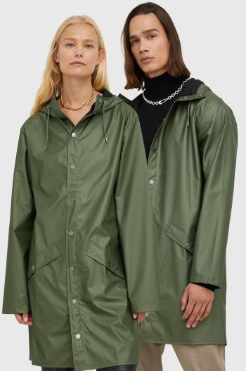 Nepromokavá bunda Rains zelená barva, přechodná