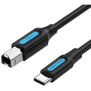 Vention USB-C 2.0 to USB-B Printer 2A Cable 1.5M Black (CQUBG)