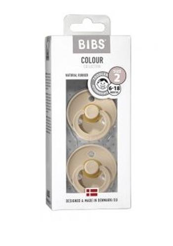 BIBS Colour dudlíky z přírodního kaučuku 2 ks - vel. 2 Vanilla + Vanilla