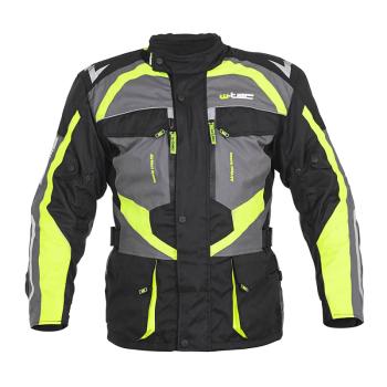 Pánská moto bunda W-TEC Burdys Evo Barva černo-šedá, Velikost 4XL