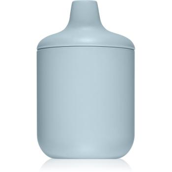 Mushie Silicone Sippy Cup hrnek Powder-blue 175 ml