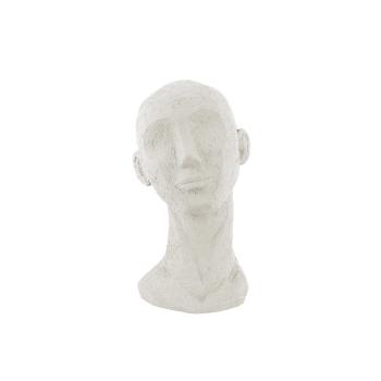 Bílá dekorativí figurka Face Art – velká