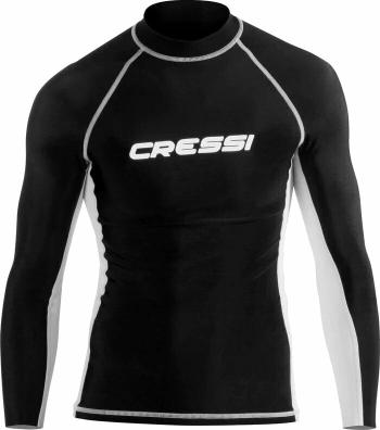 Cressi Rash Guard Man Long Sleeve Tričko Black/White XL