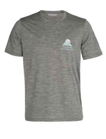 pánské merino triko krátký rukáv ICEBREAKER Mens Tech Lite II SS Tee Touring Club, Gritstone Heather velikost: XL