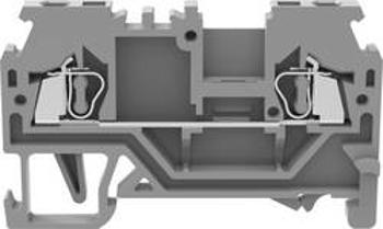 Průchodková svorka pružinová svorka Degson WS1.5-01P-11-00A(H), šedá, 1 ks