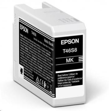 EPSON ink Singlepack Matte Black T46S8 UltraChrome Pro 10 ink 25ml originální inkoustová cartridge