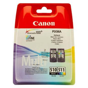 CANON PG-510 - originální cartridge, černá + barevná, 2x9ml